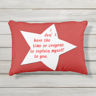 Almofada Para Ambientes Externos Provérbios engraçados sarcásticos e sarcasmo