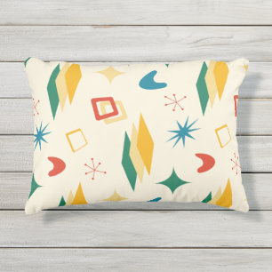 Almofada Para Ambientes Externos Retro de Formas Modernas do Médio Atômico do médio