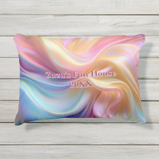 Almofada Para Ambientes Externos Seda Colorida Pastel