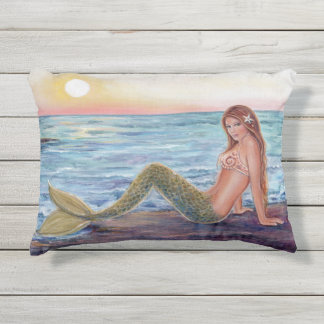 Almofada Para Ambientes Externos Sereia Selene nos travesseiros decorativos do nasc