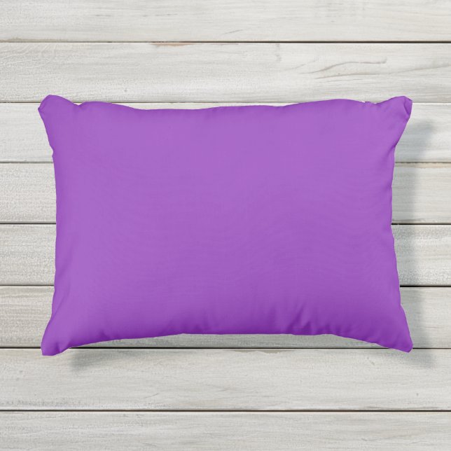 Almofada Para Ambientes Externos Solid plain violet bright purple (Frente)