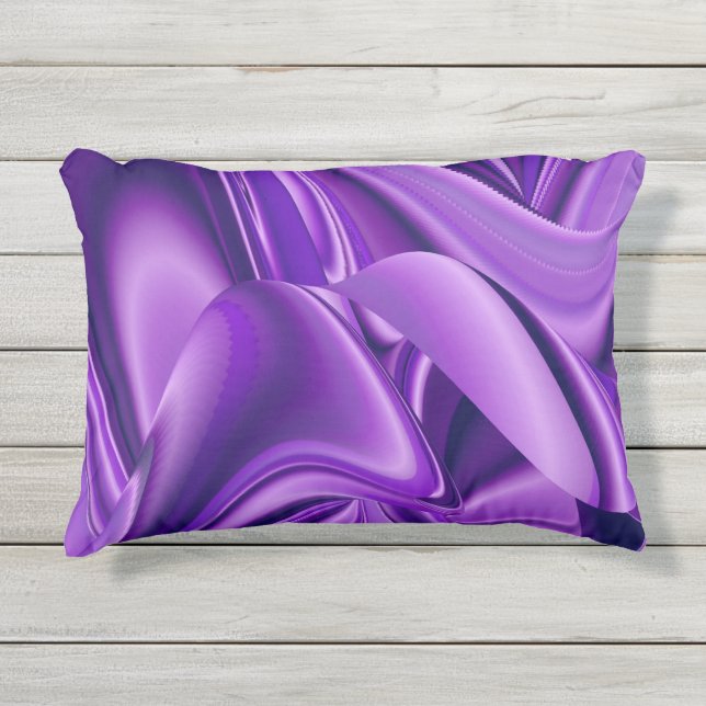 Almofada Para Ambientes Externos Sonhos de Arco-Íris de Flor Roxo (Frente)