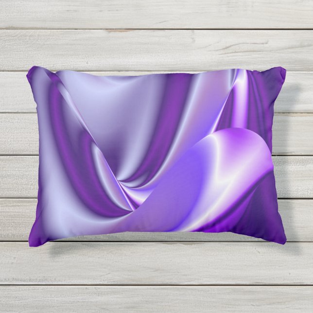 Almofada Para Ambientes Externos Sonhos de Arco-Íris de Flor Roxo (Frente)
