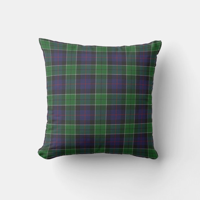 Almofada Para Ambientes Externos Tartan escocês da caça de Leslie do clã (Frente)