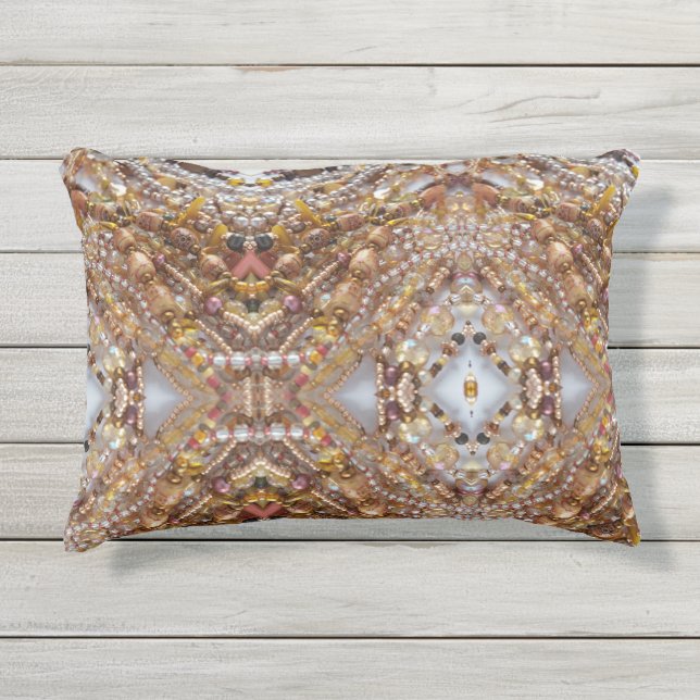 Almofada Para Ambientes Externos Tons da Terra - Impressão (Frente)