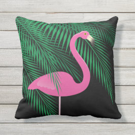 Almofada Para Ambientes Externos Travesseiro cor-de-rosa e preto reversível 1 do