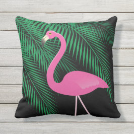 Almofada Para Ambientes Externos Travesseiro cor-de-rosa e preto reversível 2 do