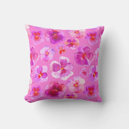 Almofada Para Ambientes Externos Travesseiro de arte moderna cor-de-rosa-rosa-branc