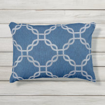 Travesseiro de Ênfase Exterior de Lata Azul 16" x