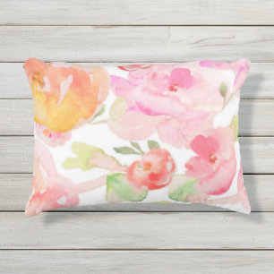 Almofada Para Ambientes Externos Travesseiro decorativo de Monograma Flor no Exteri