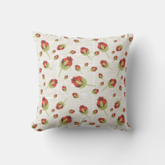 Almofada Para Ambientes Externos Travesseiro decorativo Impressão Floral Poppy