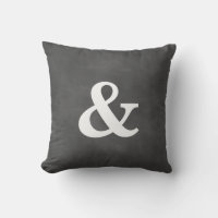 Travesseiro exterior Ampersand Chalkboard