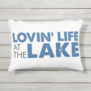 Almofada Para Ambientes Externos Travesseiro exterior da vida do lago Lovin