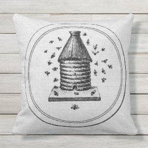 Almofada Para Ambientes Externos Travesseiro exterior de serapilheira branca