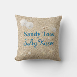 Almofada Para Ambientes Externos Travesseiro Sandy Toes Salty Kisses - Exterior