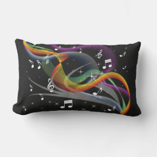 Almofada Para Ambientes Externos Travesseiros decorativos da ilustração da músic