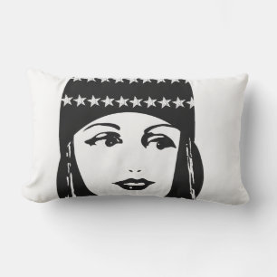 Almofada Para Ambientes Externos Vintage Roaring 20's Retrait Flapper Girl