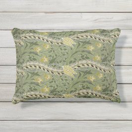Almofada Para Ambientes Externos Vintage William Morris Daffodil Flores Amarelas