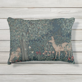 Almofada Para Ambientes Externos Vintage William Morris Greenery Animais Florestais