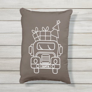 Almofada Para Ambientes Externos Visão geral da frente do carro de Papais noeis de