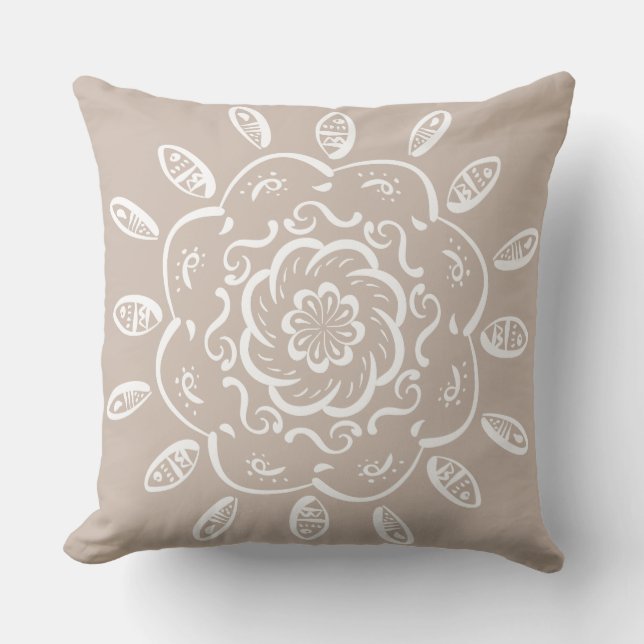 Almofada Para Ambientes Externos Wool Mandala (Frente)