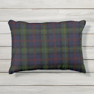 Almofada Para Ambientes Externos Xadrez Clan Malcolm Purple Green Check Tartan