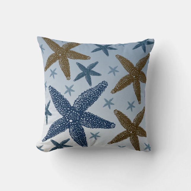 Almofada Para baixo pela estrela do mar do mar (Frente)