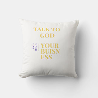 almofada para conversar com Deus