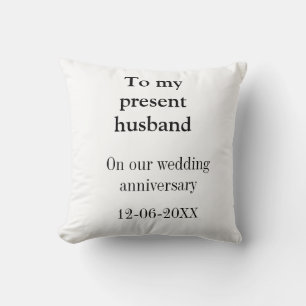 Almofada Para meu marido aniversário de casamento adicione