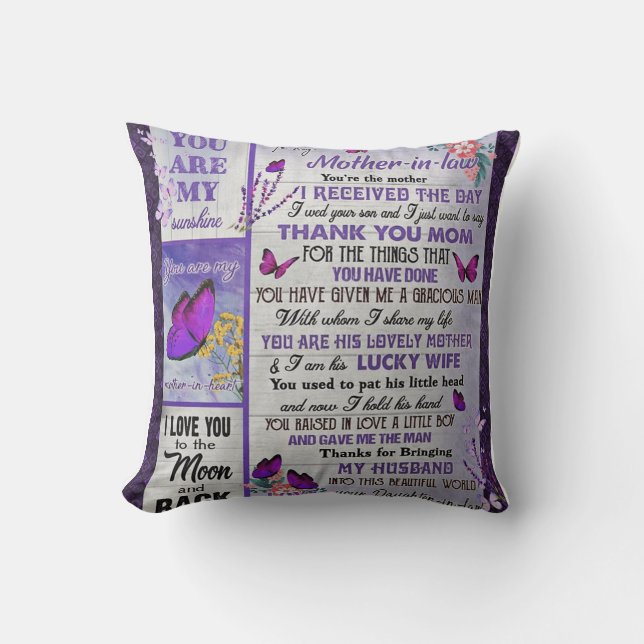 Almofada Para Minha Mãe - Presente De Lei, Presente De Aniv (Frente)