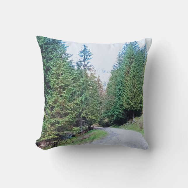 Almofada Para o Coração da Floresta - Natureza Selvagem Rom (Frente)