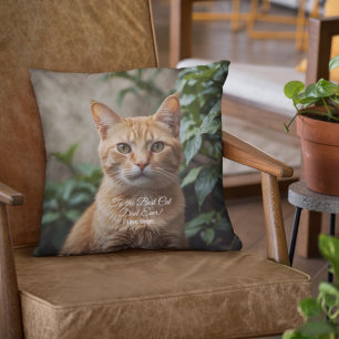 Almofada Para o melhor Pai de gatos alguma vez personalizad