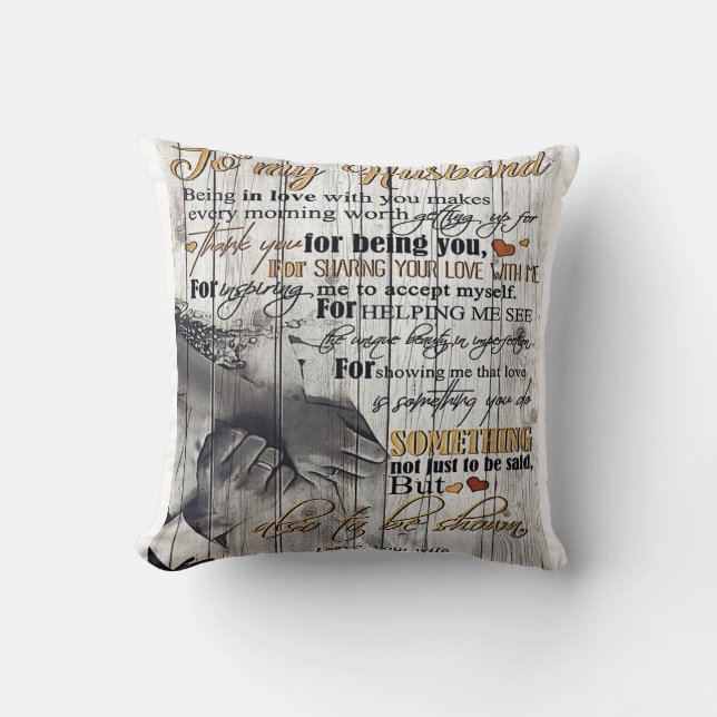 Almofada Para o meu marido | Presente para decoração de cas (Frente)