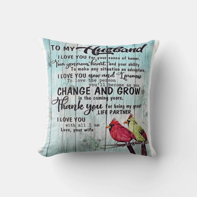 Almofada Para o meu marido | Presente Perfeito Para O Marid (Frente)