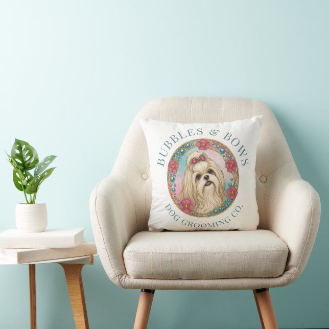 Almofada para Salão de Embelezamento de Shih Tzu | (Cadeira)