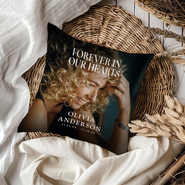 Almofada Para sempre em nosso Grave Foto Memorial Tributo (Criador carregado)