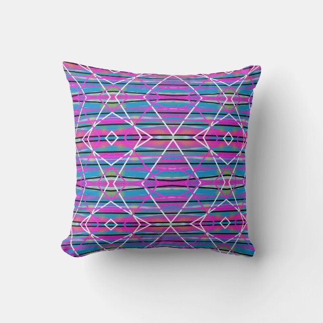 Almofada Para Sofás Camas Chaise Longues & Cadeiras Roxo Az (Frente)