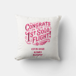 Almofada Parabéns pelo seu voo Solo de 1rua