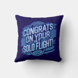 Almofada Parabéns pelo seu voo Solo de 1rua