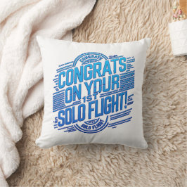 Almofada Parabéns pelo seu voo Solo de 1rua