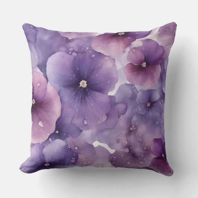 Almofada Paraíso Flor de Violetas (Frente)
