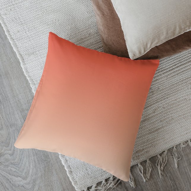 Almofada Paraíso Tropical Ombre Minimalista (Criador carregado)