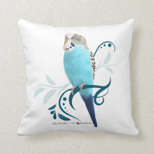 Almofada Parakeet azul