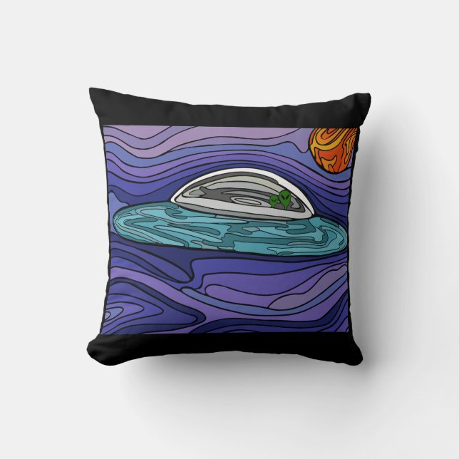 Almofada Paranormal de UFO UAP da nave de alienígena (Frente)