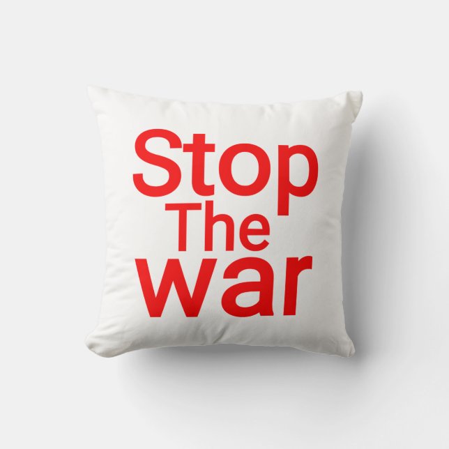 ALMOFADA PARE A GUERRA. ASSINE A PAZ (Frente)