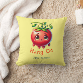 Almofada Parem na Pequena Camiseta Tomate, Presente no Toma