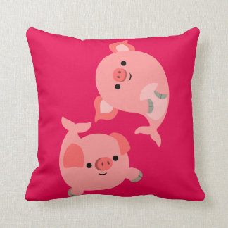 Almofada Pares bonitos de desenhos animados Merpigs