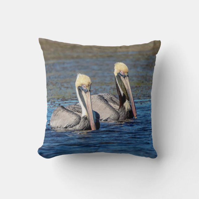Almofada Pares de pelicanos (Frente)