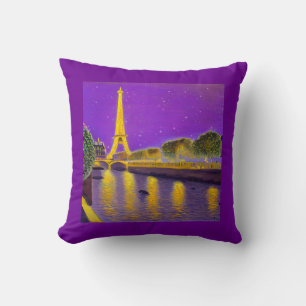 Almofada Paris ao longo do Sena sob as Estrelas