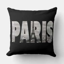 Almofada Paris em Preto e Branco